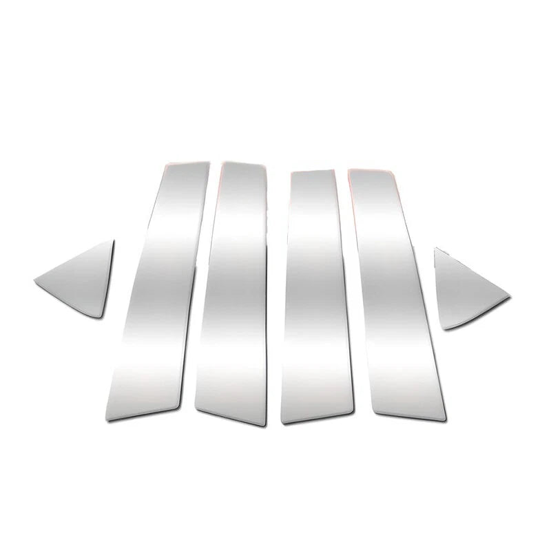 Gloss Chrome Pillar Posts Door Window Trim Covers for 2006-2010 Dodge Charger