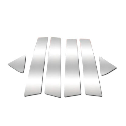 Gloss Chrome Pillar Posts Door Window Trim Covers for 2006-2010 Dodge Charger