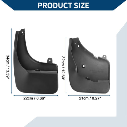 Mud Flaps Splash Guards 1 Set for Peugeot 3008 (2008-2015)