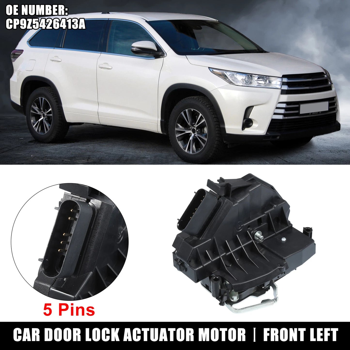 Rear Left Power Door Lock Actuator for Ford C-Max (2013-2018)