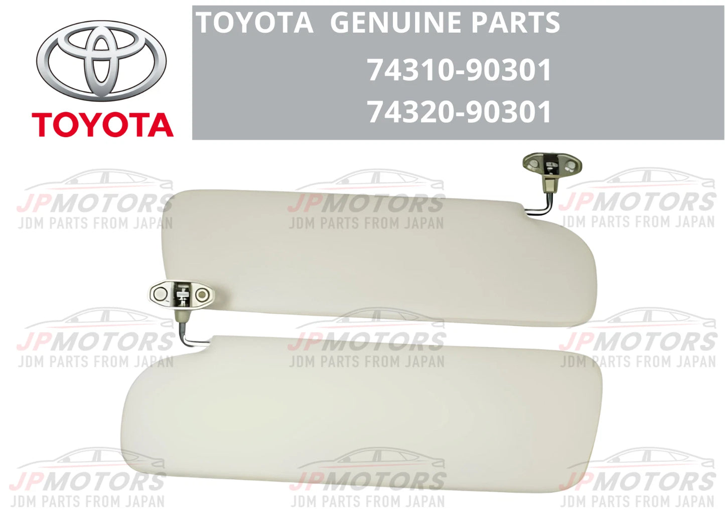 2 x Sun Shade Visors R&L Set for TOYOTA Land Cruiser BJ40 FJ40 (1969–1978)