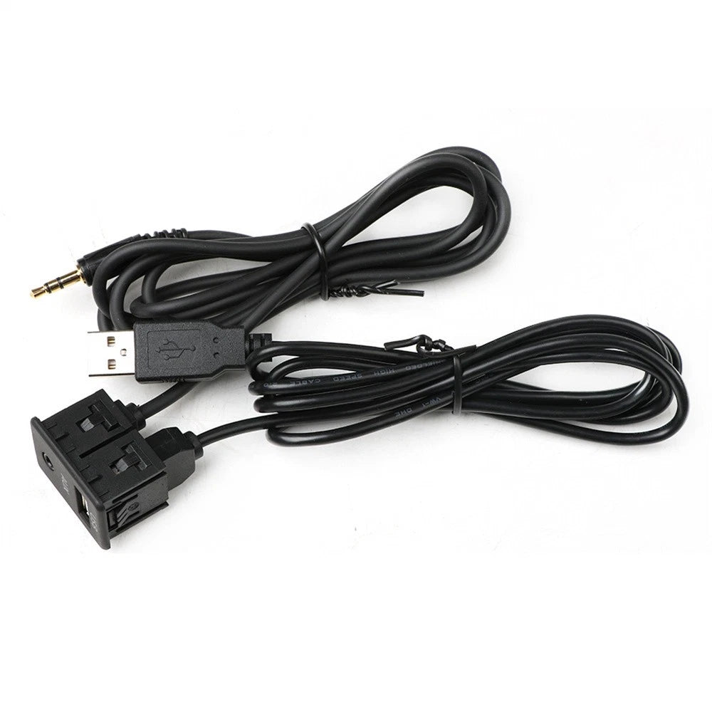 150cm USB Extension Cable Adapter for Car Dash Mount AUX Panel