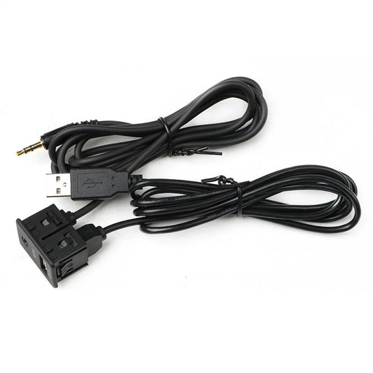 150cm USB Extension Cable Adapter for Car Dash Mount AUX Panel