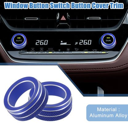 AC Control Switch Knob Cover Trim for Toyota Corolla (2020-2022) -  Blue