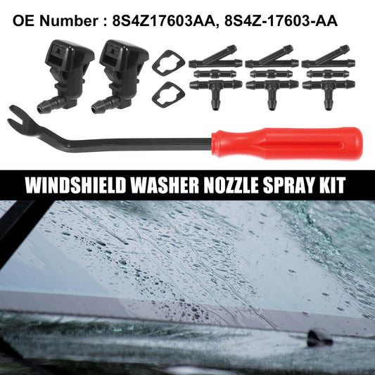 14 x Front Windshield Washer Nozzles Kit for Ford Focus (2008-2011)