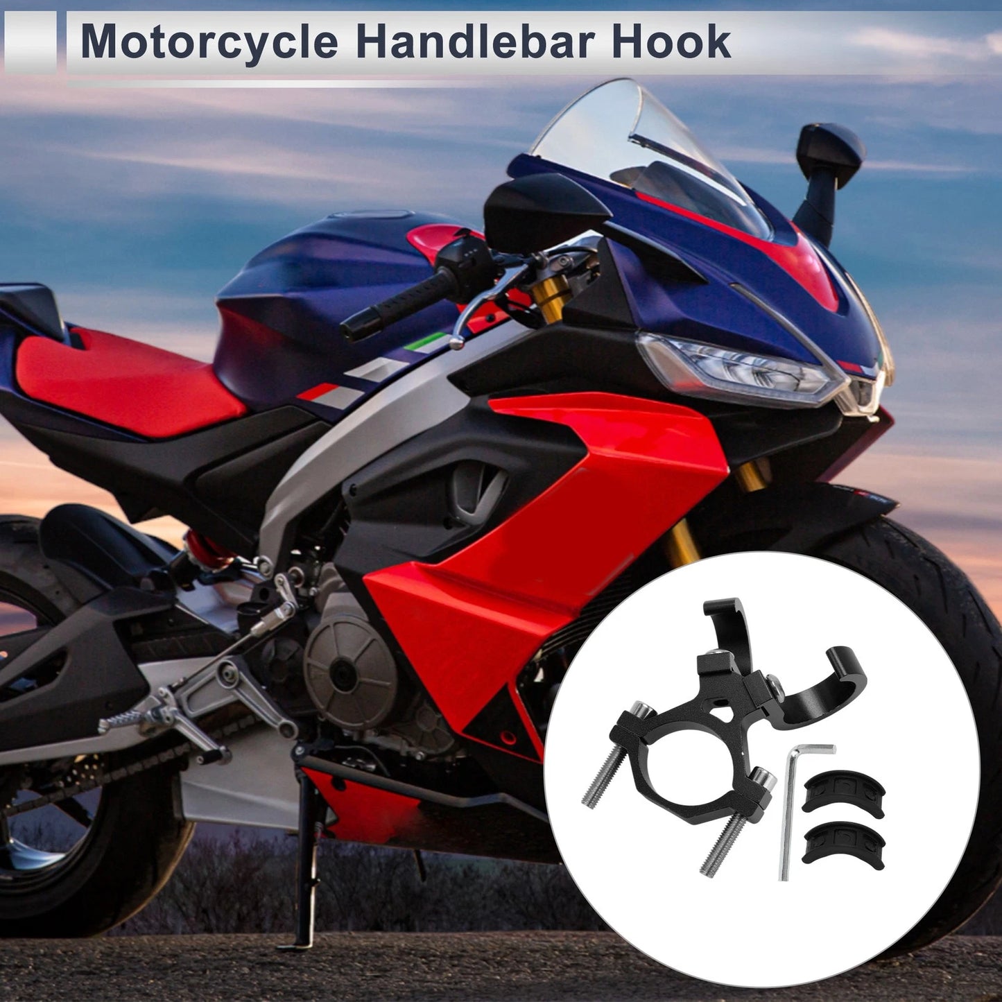 Arc / 1 Set / Aluminum Alloy Motorcycle Hook Hexagon Wrench Screw Washer for MC