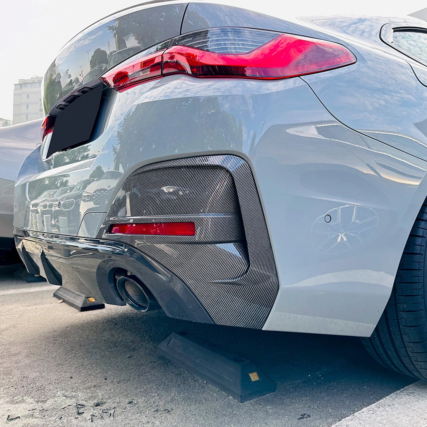 Rear Bumper Side Covers for BMW 4 Series i4 G26 M Sport (2020-2024)