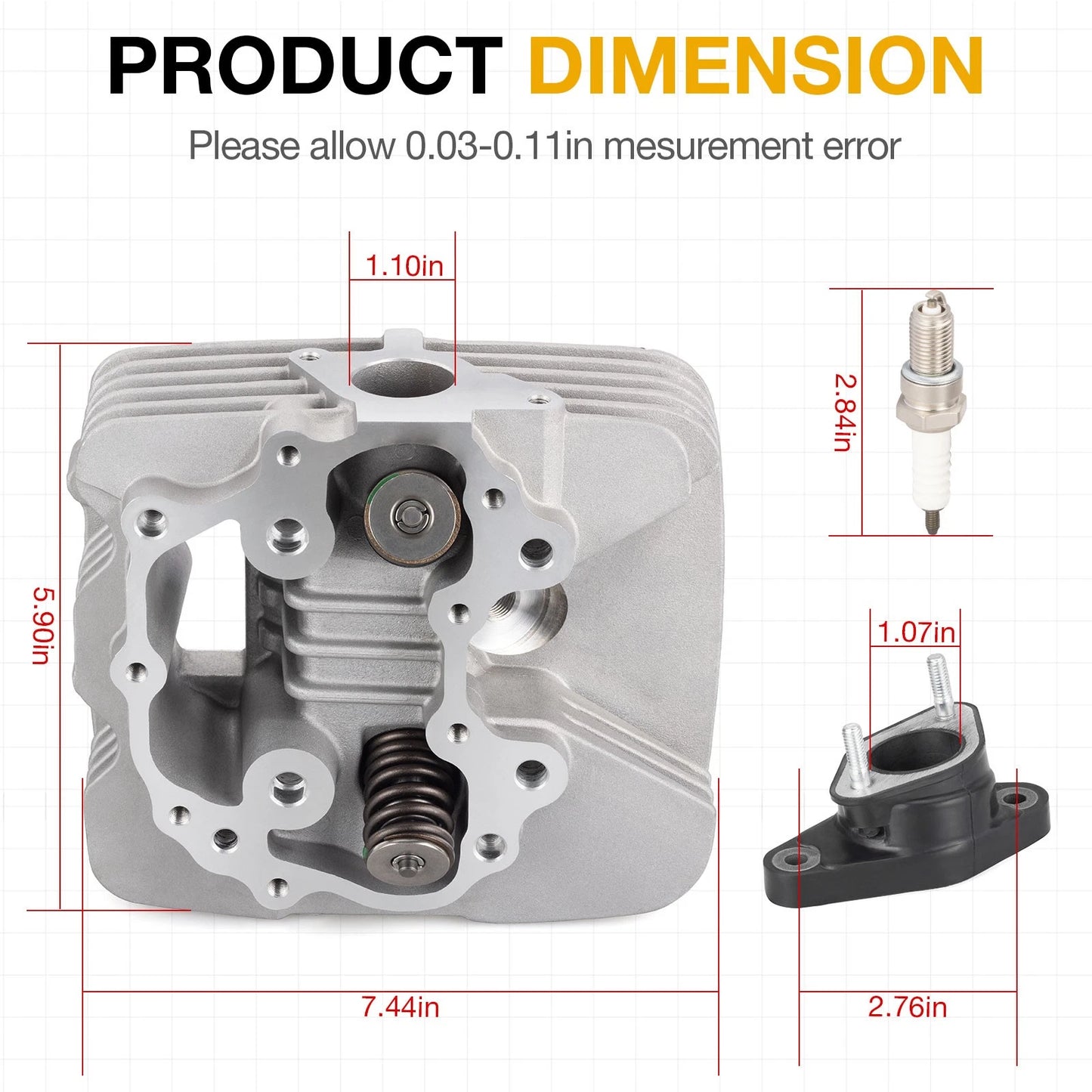 Cylinder Head Assembly for Honda Recon 250 TRX250TE 2x4 ES (2002-2014)