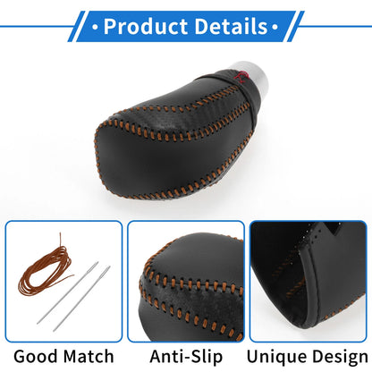 Gear Shift Knob Cover for Toyota Camry 2018-2023 Black Carbon Fiber