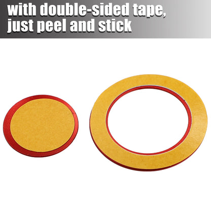 Engine Start Stop Button Cover Trim Kit for Jeep Cherokee Red