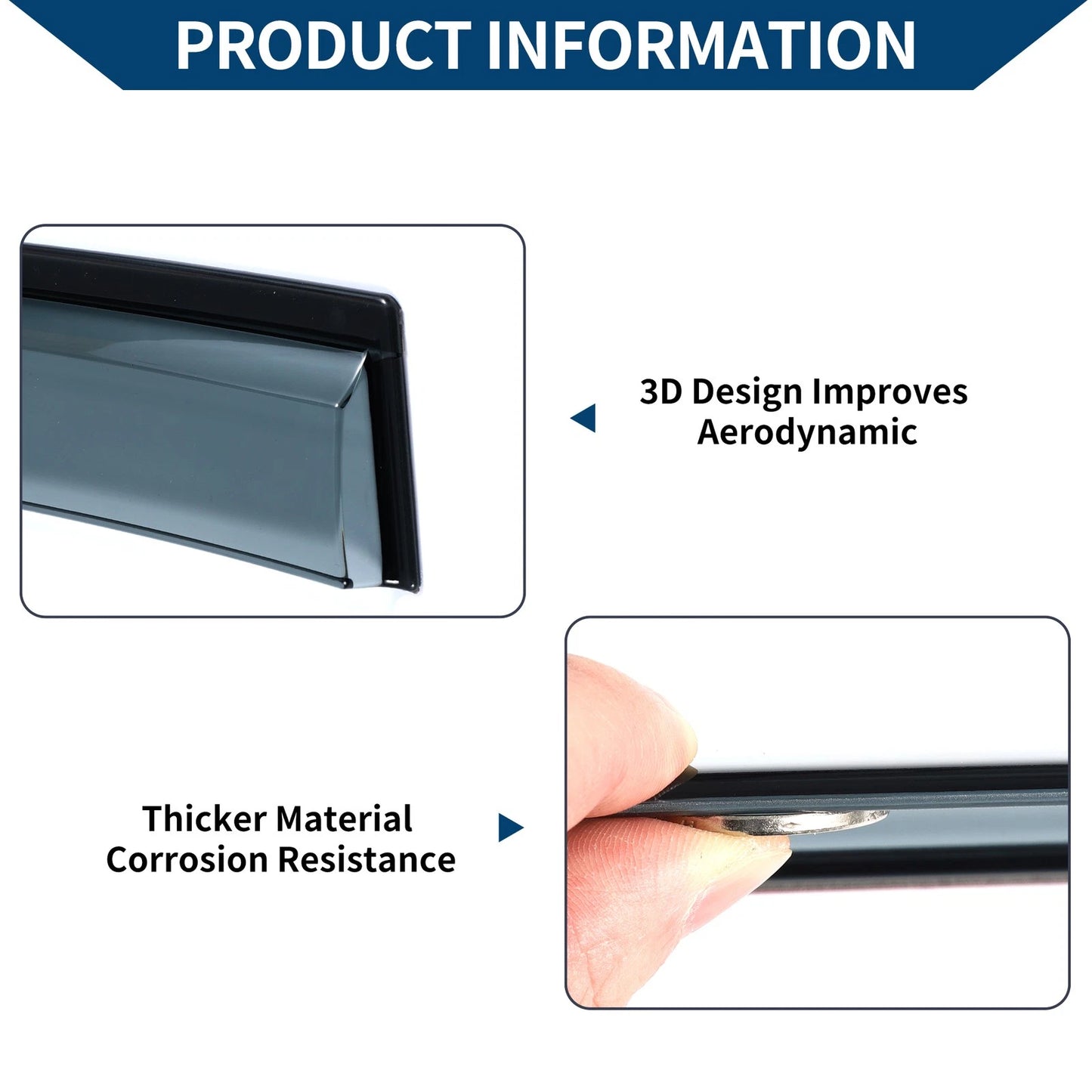 Window Deflectors for Nissan Altima Side Vent Visors (2007-2012)