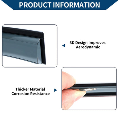 Window Deflectors for Nissan Altima Side Vent Visors (2007-2012)