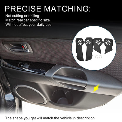 Leather Anti Kick Pad Door Sticker for Porsche Cayenne (2018-2018) 1 Set