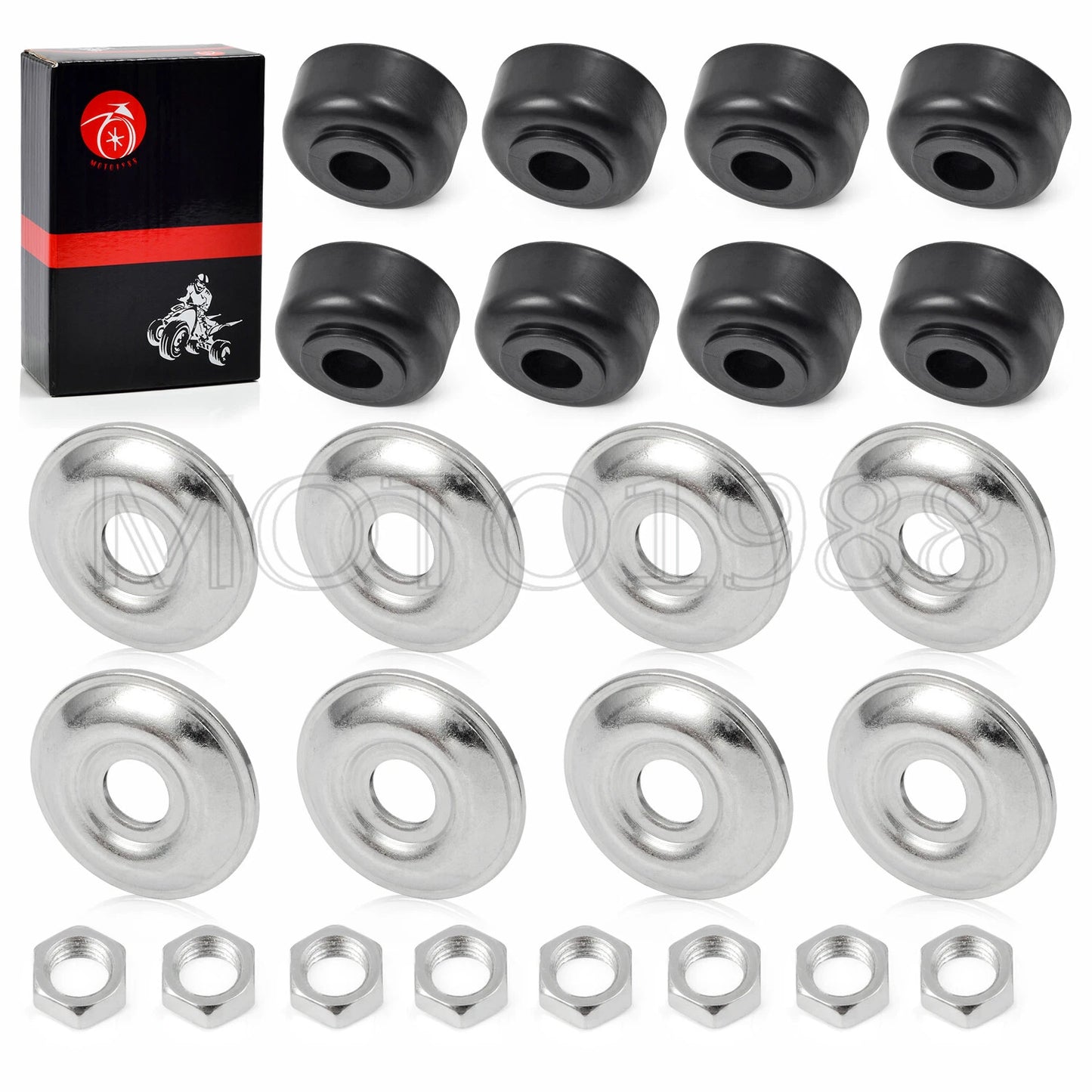 Shock Bushing Kit Front Rear for EZGO Golf Cart TXT Marathon (1982–2024)