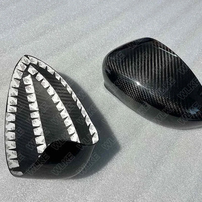 Real Carbon Fiber Add-on Side Mirror Shell Cover for Alfa Romeo 4C 2015-2020