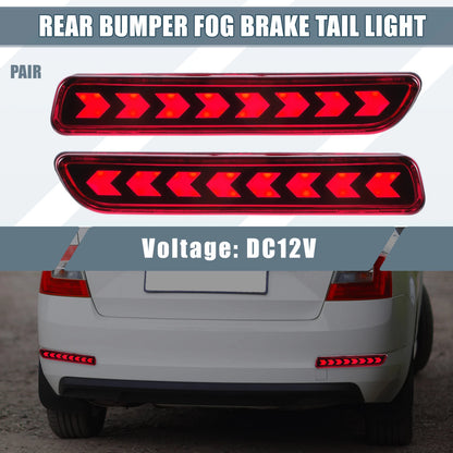 LED Rear Bumper Fog Tail Light Red Lens for Suzuki SX4 (2007-2014)