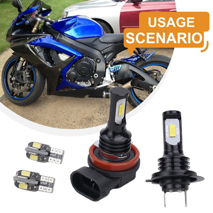 LED 2 x Headlight Parking Light Bulbs White for Suzuki GSXR 600 750 (2011–2020)