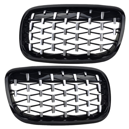 Front Kidney Grille Diamond for BMW X5 E70 X6 E71 (2007-2013)