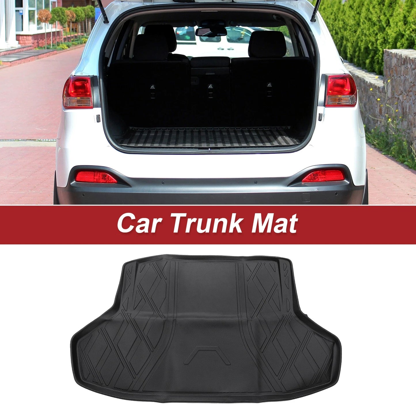 Cargo Liner Rear Trunk Mat for Honda Civic Si (2022-2023) Diamond TPE