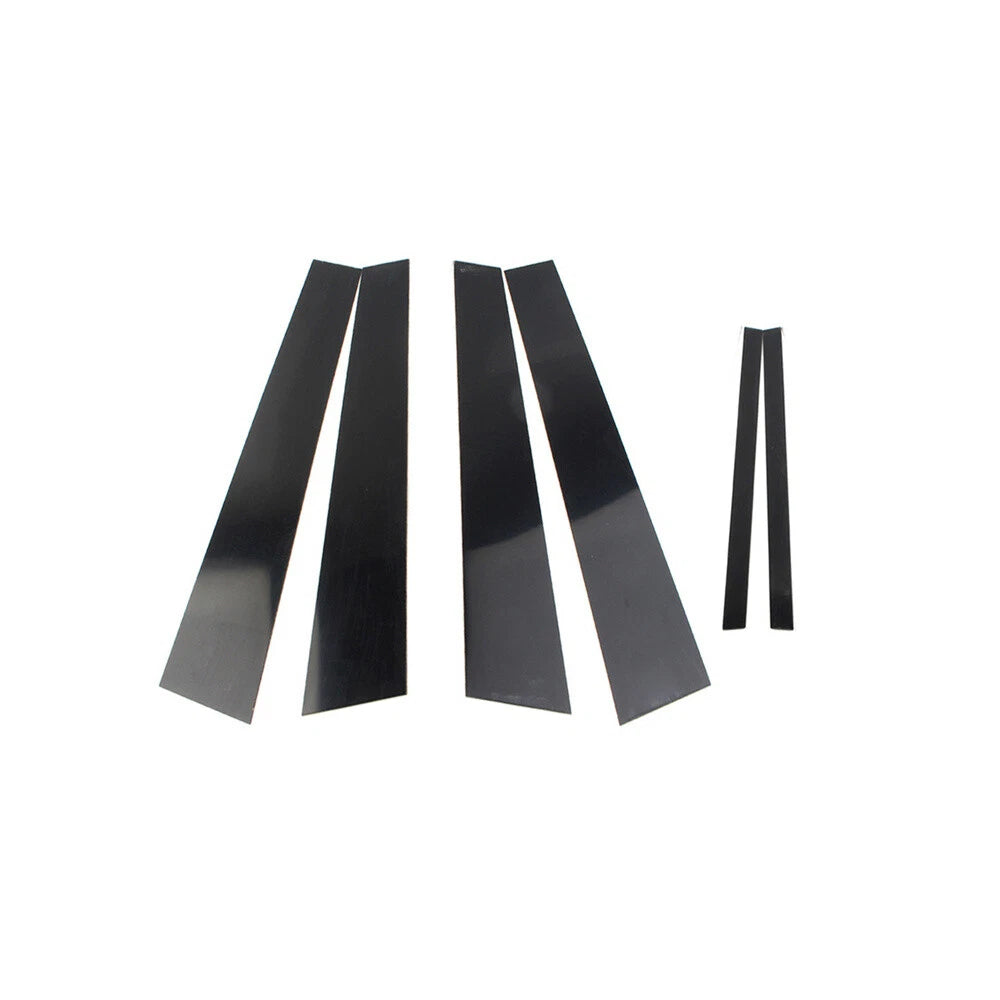 6 x Door Cover Trim Kit Black Pillar Posts for Acura TL (2004-2008)