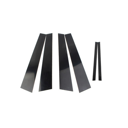 6 x Door Cover Trim Kit Black Pillar Posts for Acura TL (2004-2008)