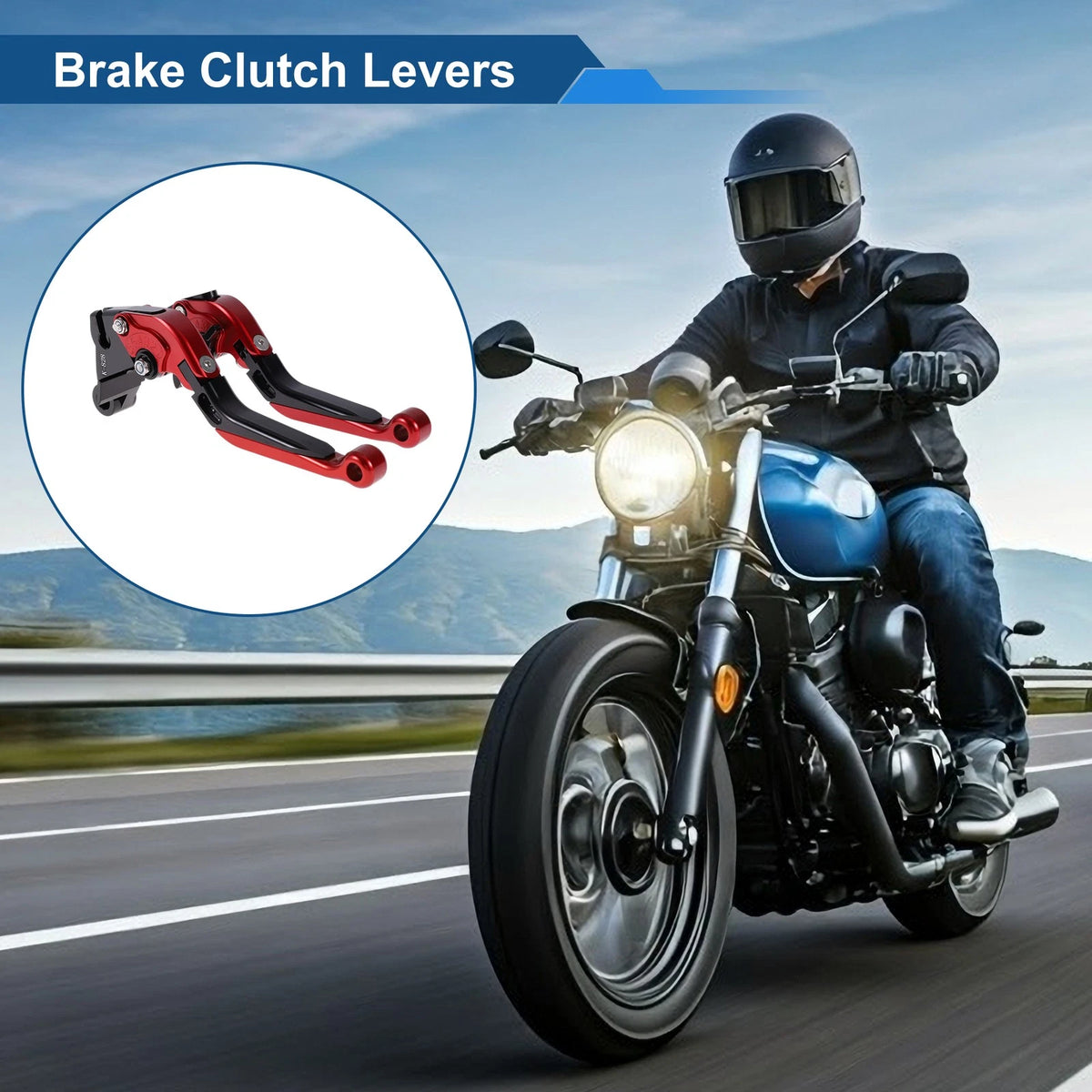 Brake Clutch Lever / Adjustable Short Long for Kawasaki ZZR600 (2005–2009)