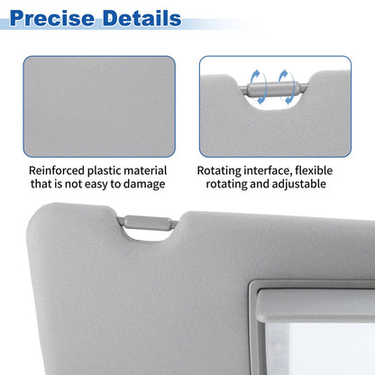 Right Side Sun Visor for Honda CRV 2017-2022 Gray Replacement