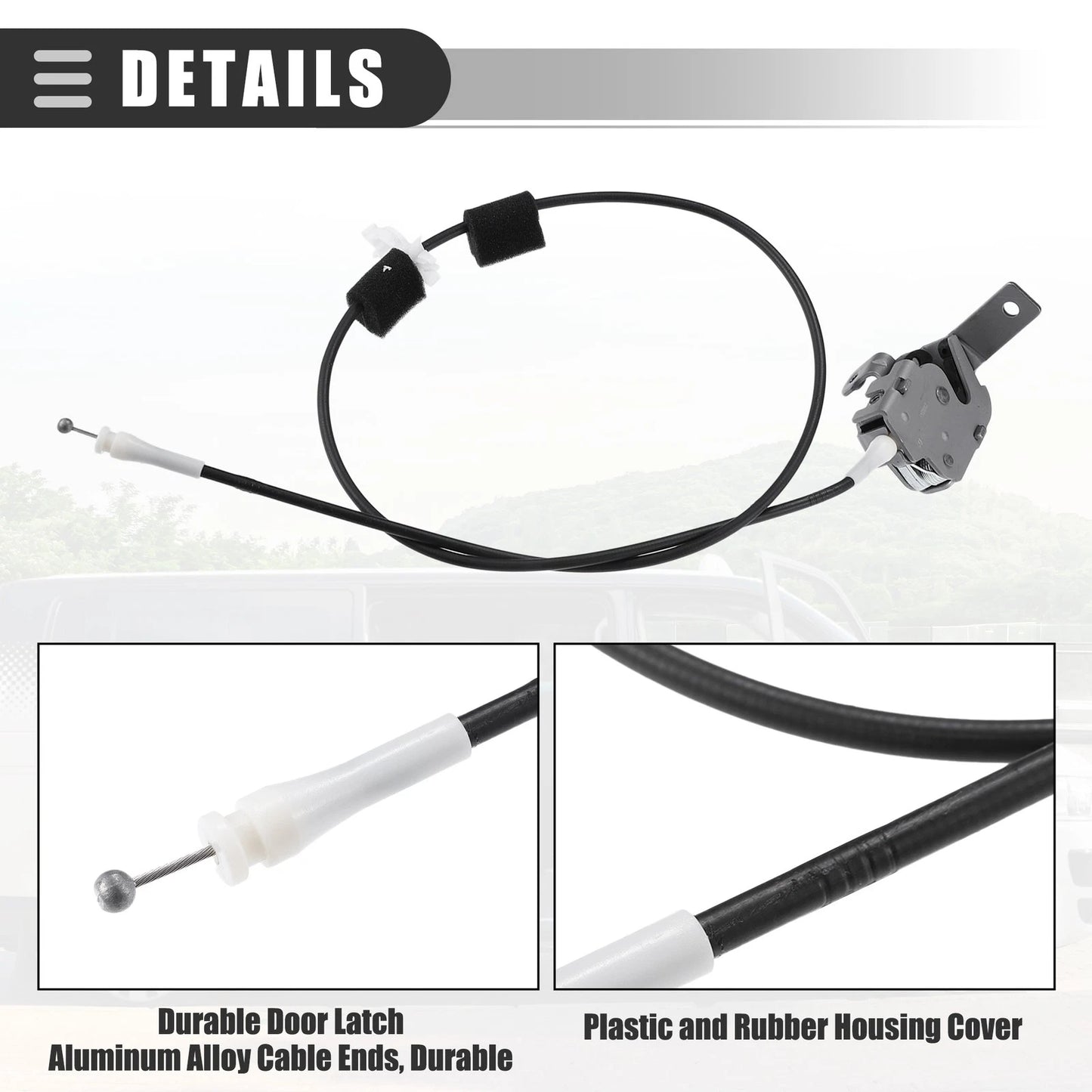 Rear Door Upper Latch Cable Assembly for Ford E250 E350 E450 (2008-2014)