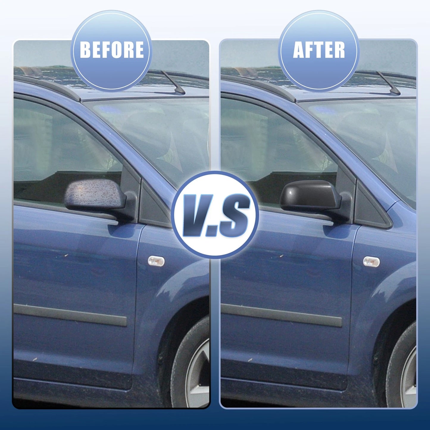 Front Right Rear View Mirror Cover Dark Gray for Ford Focus (2005-2007)