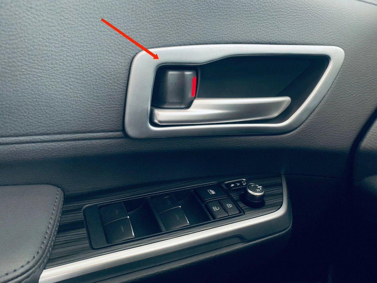 Interior Front Door Handle Cover Trim for 2021-2023 Toyota Sienna 2 x ABS Matte