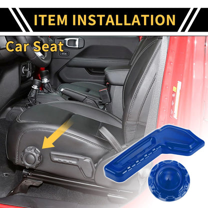 Seat Adjustment Button Cover Trim for Jeep Gladiator JT (2018-2024) Blue