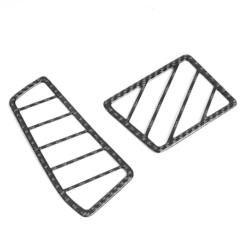 Carbon Fiber Dashboard Side Air Vent Outlet Cover Trim for 2008-2014 Challenger