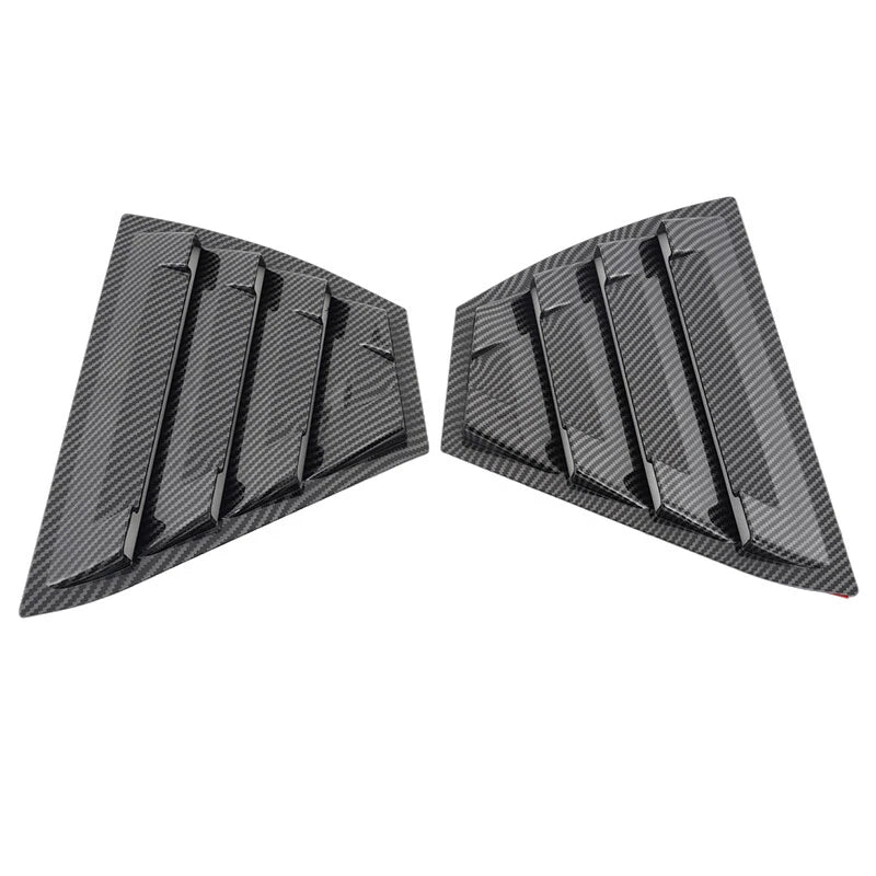 Carbon Style Rear Vent Window Scoop Louver Cover Trim for Nissan Sentra (2020-2024)
