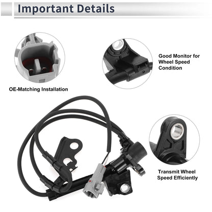 ABS Wheel Speed Sensor for Toyota Corolla (2003-2008) 1 x Front Left Sensor