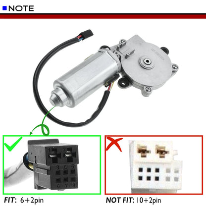 Rear Sunroof Motor w/6+2Pins for Mercedes-Benz W211 W221 S600 S65 Sedan (2002–2013)