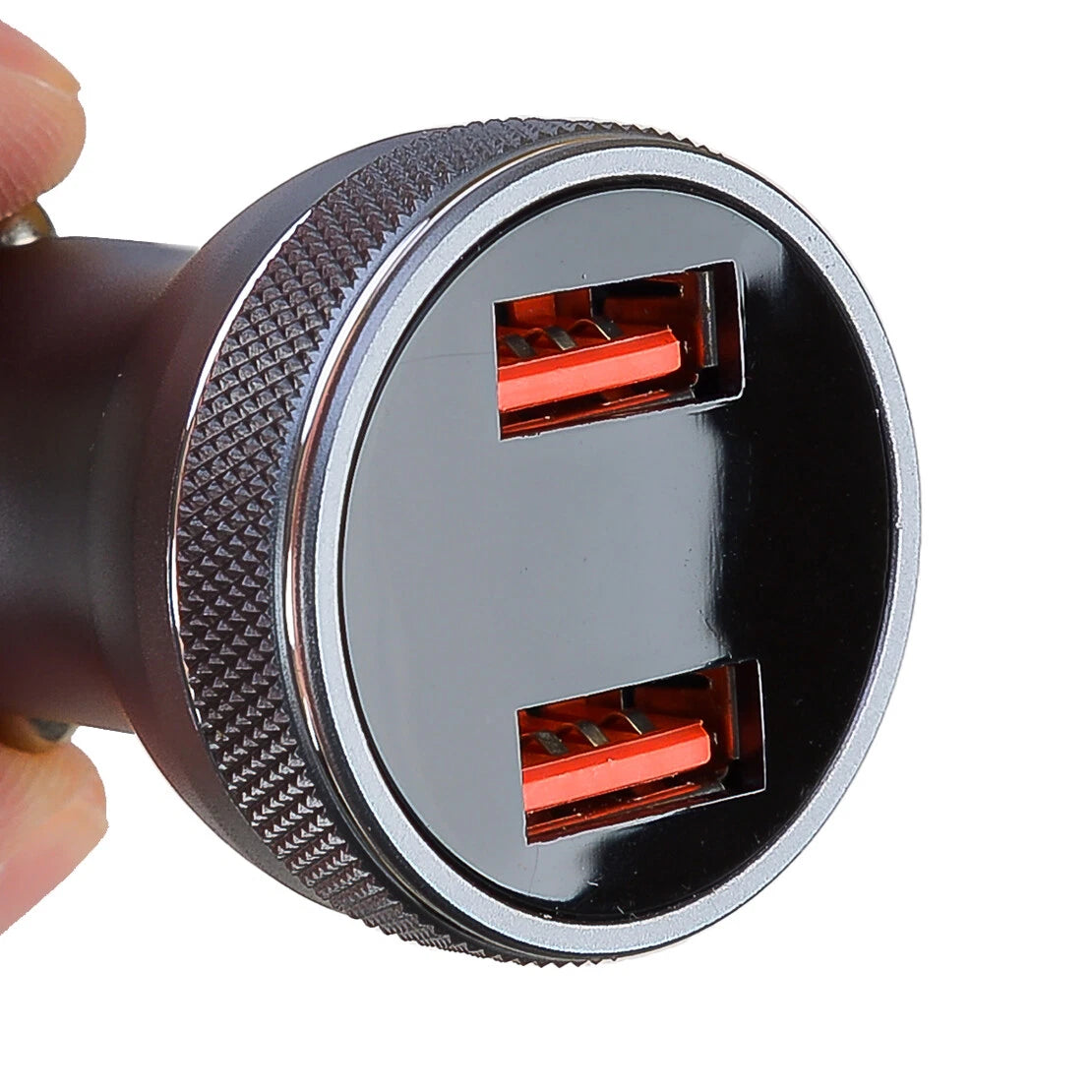 Dual Ports QC3.0 USB Car Charger Lighter Socket DC 12V-24V