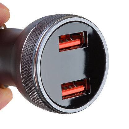 Dual Ports QC3.0 USB Car Charger Lighter Socket DC 12V-24V