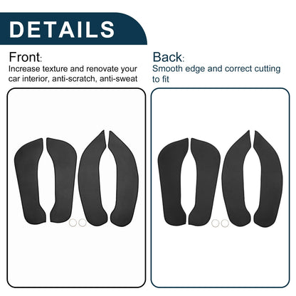 Car Door Leather Anti Kick Pad Sticker for BMW 2 Series (2016) - 1 Set