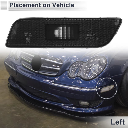 Left Front Bumper Side Marker Light Cover for Volvo S80 (2002-2006)