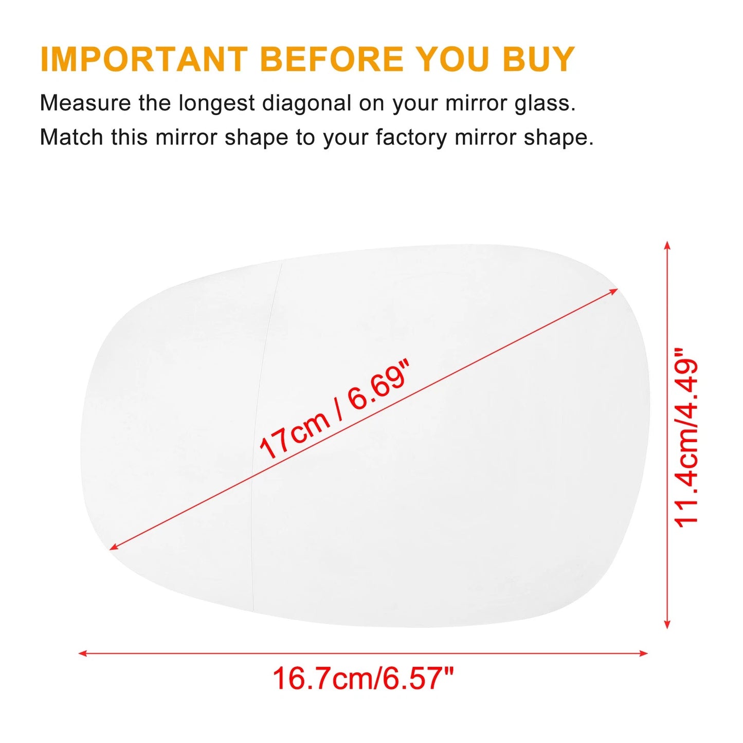 Heated Mirror Glass Replacement for BMW 325i 135i (2006-2013)