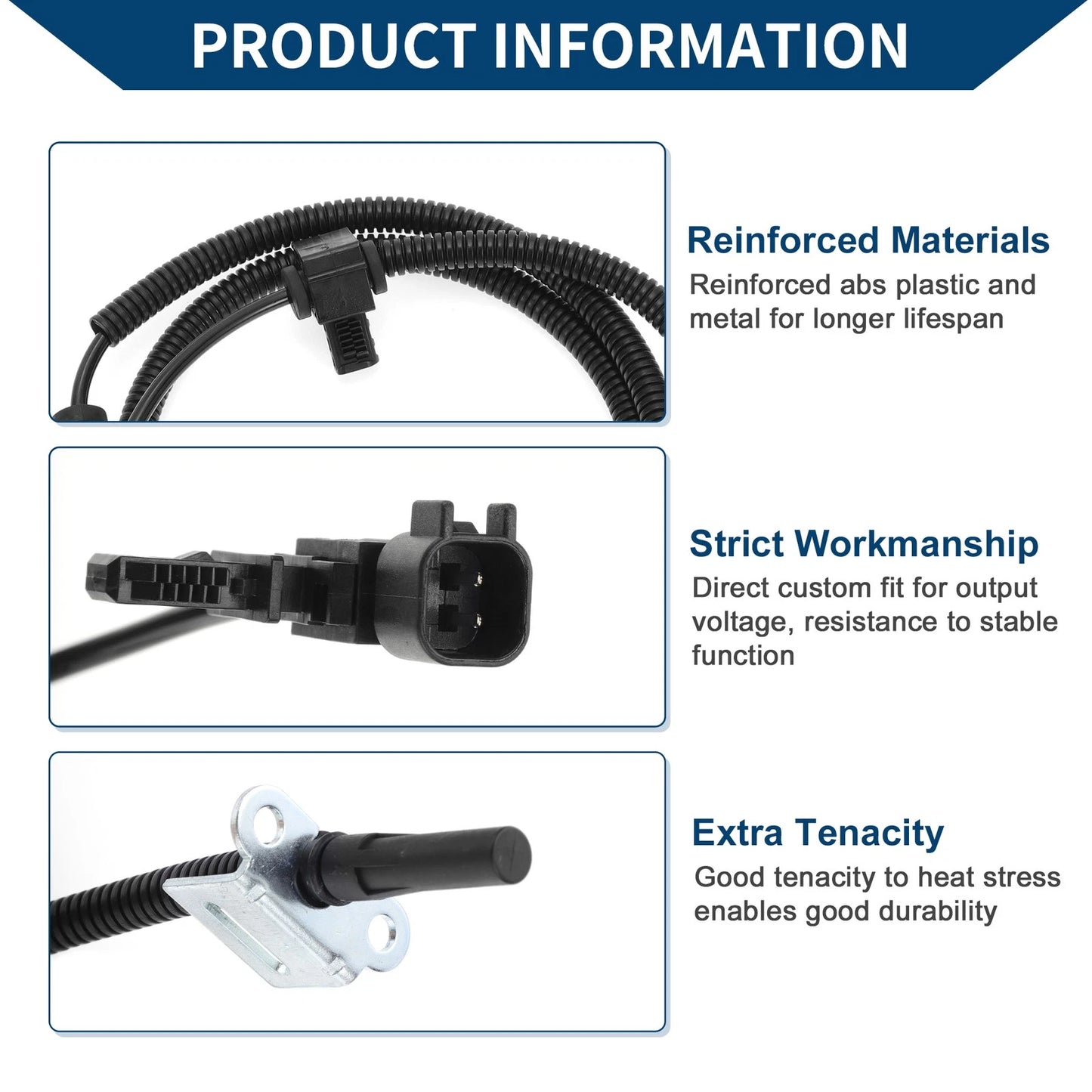 ABS Wheel Speed Sensor for GMC Sierra 3500 HD Rear Right