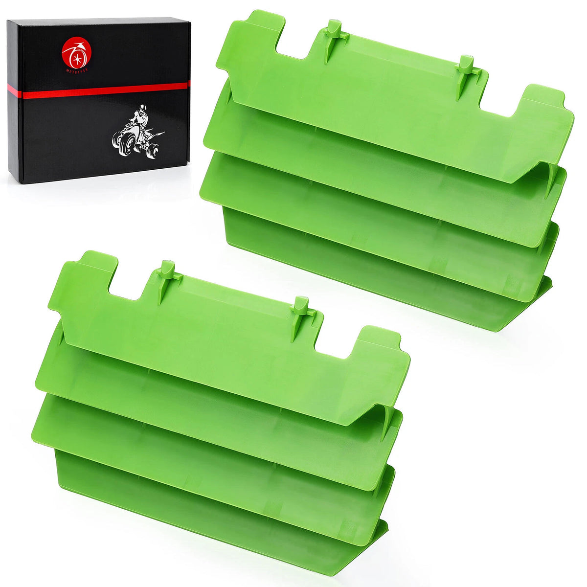 Radiator Guards Green for Kawasaki KX125/KX250 1994-2005