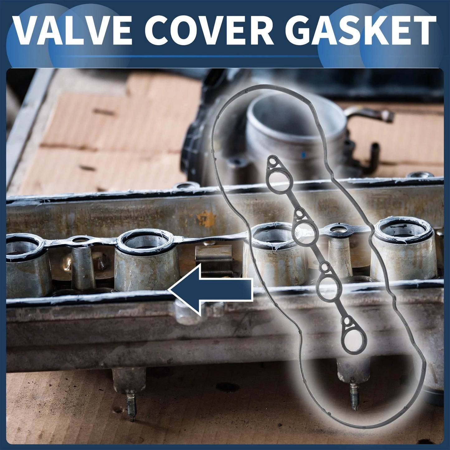 Valve Cover Gasket for Hyundai Accent Elantra, Kia Rio Soul (2006-2019)