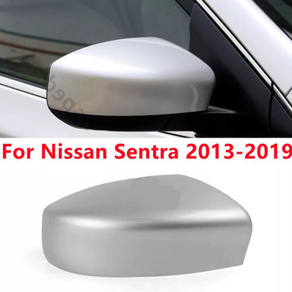 Right Silver Driver Side Mirror Cap for Nissan Sentra (2013–2019)
