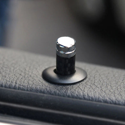 Carbon Fiber Door Pin Lock Knob Covers for BMW 3 5 7 Series (1998-2019)