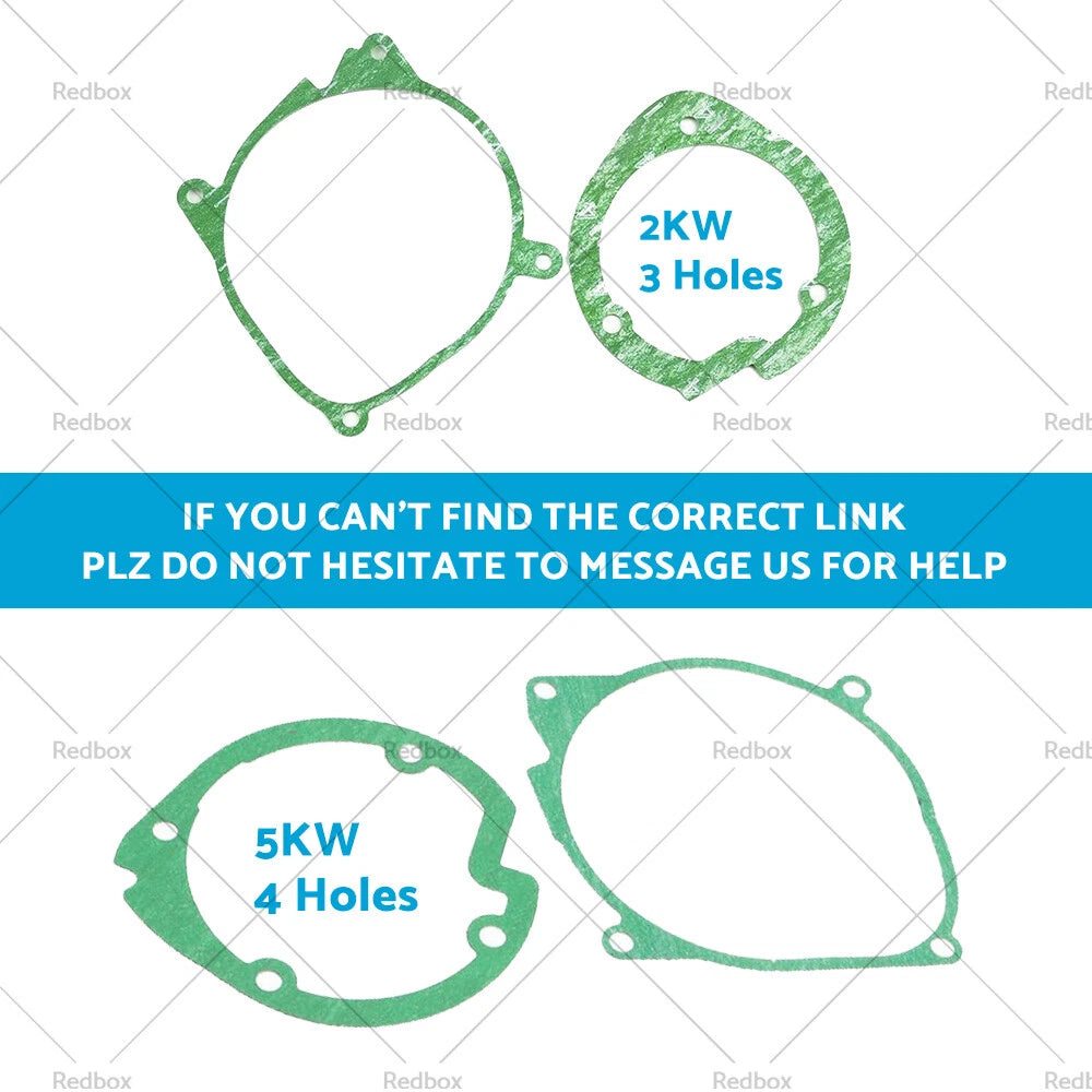 7Pcs Gasket & Ceramic Glow Plug Kit for Diesel Heater 5KW