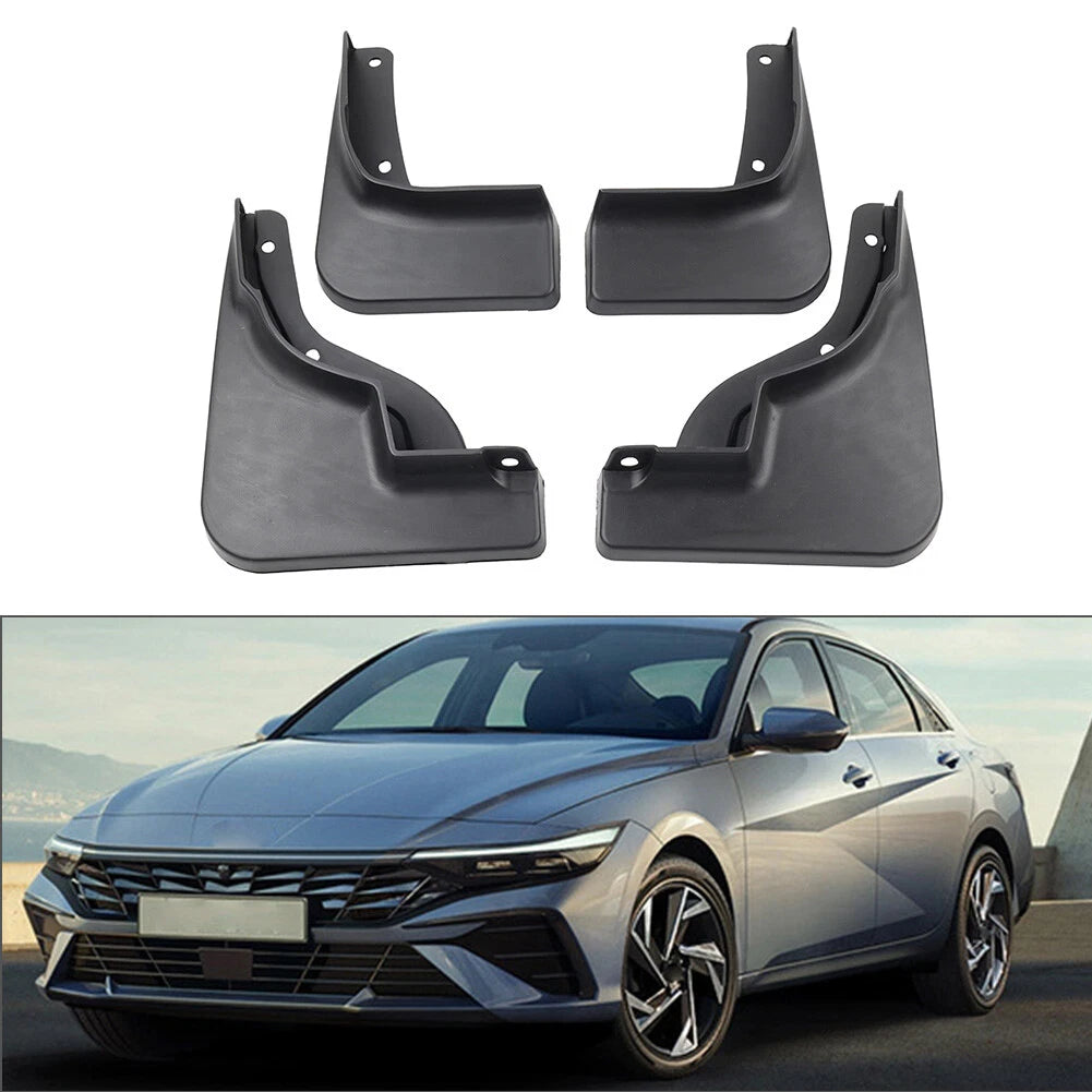4pcs Mud Flaps Splash Guards for Hyundai Elantra Sedan (2023-2024)