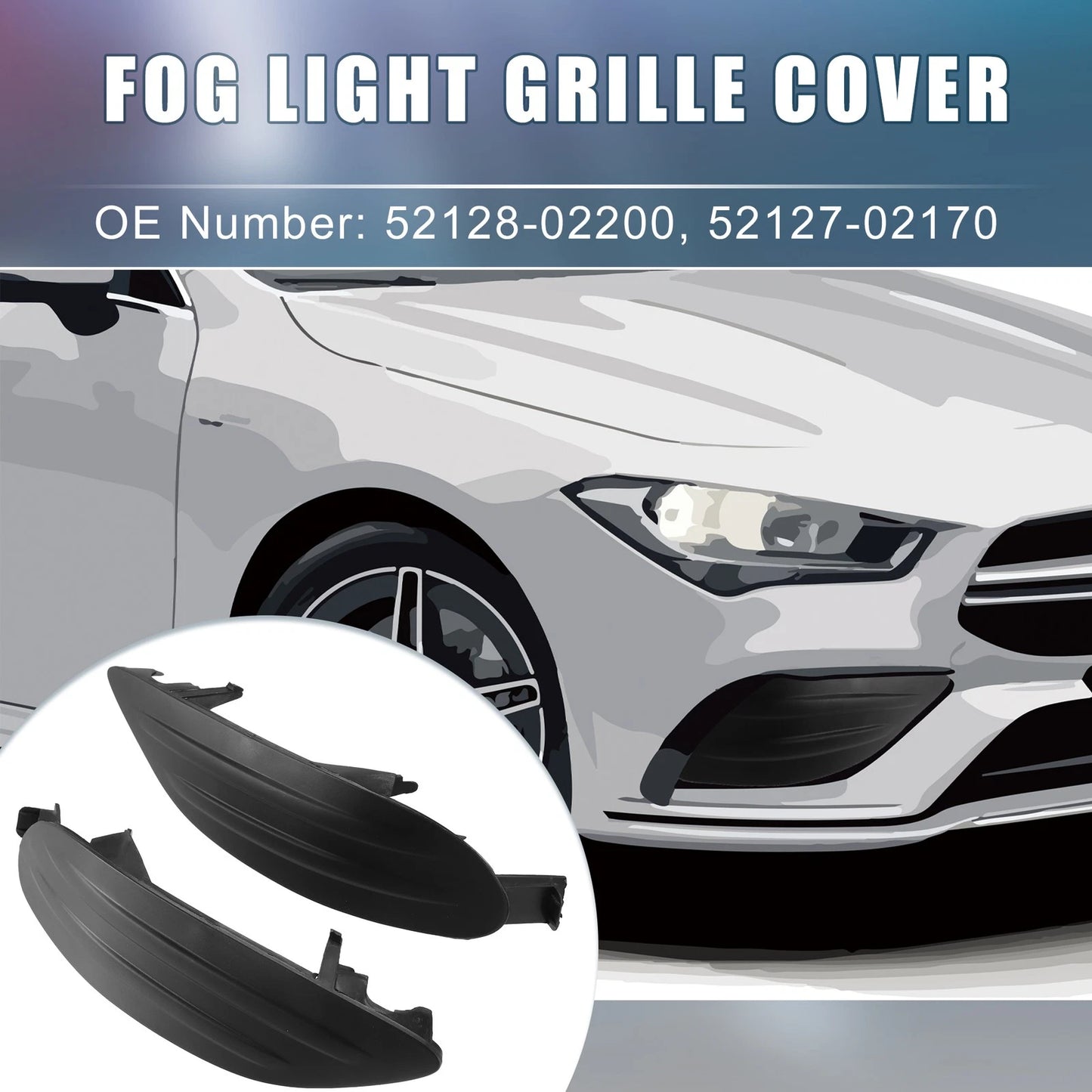 1 Pair Fog Light Grille Cover for Toyota Corolla