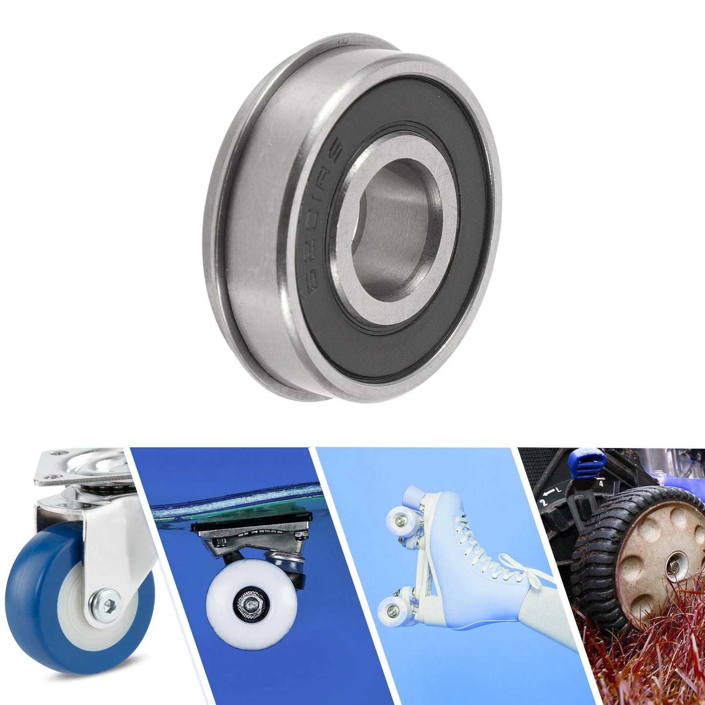 12x32x10mm 1 Pc / Deep Groove Ball Bearings for Scooter Skateboard Wheel