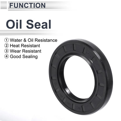 Oil Seal Rotary Shaft Seal NBR Rubber 48x80x10mm 5 Pcs